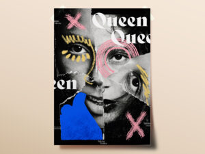 Cartel realizado con técnica de collage